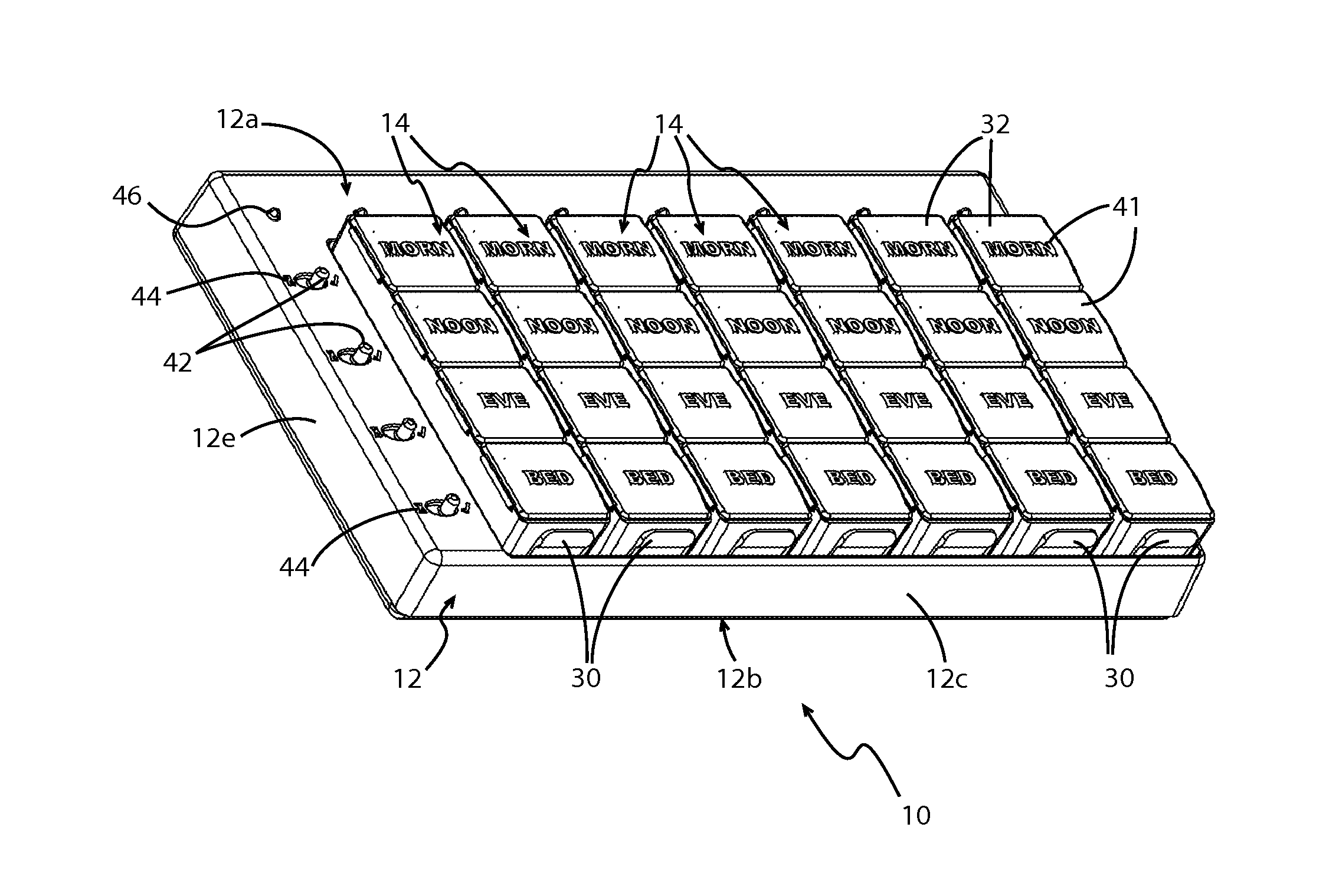 Electronic pill box and medication reminder and compliance system incorporating same