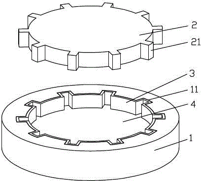 Vertical shock insulation support and manufacturing method thereof