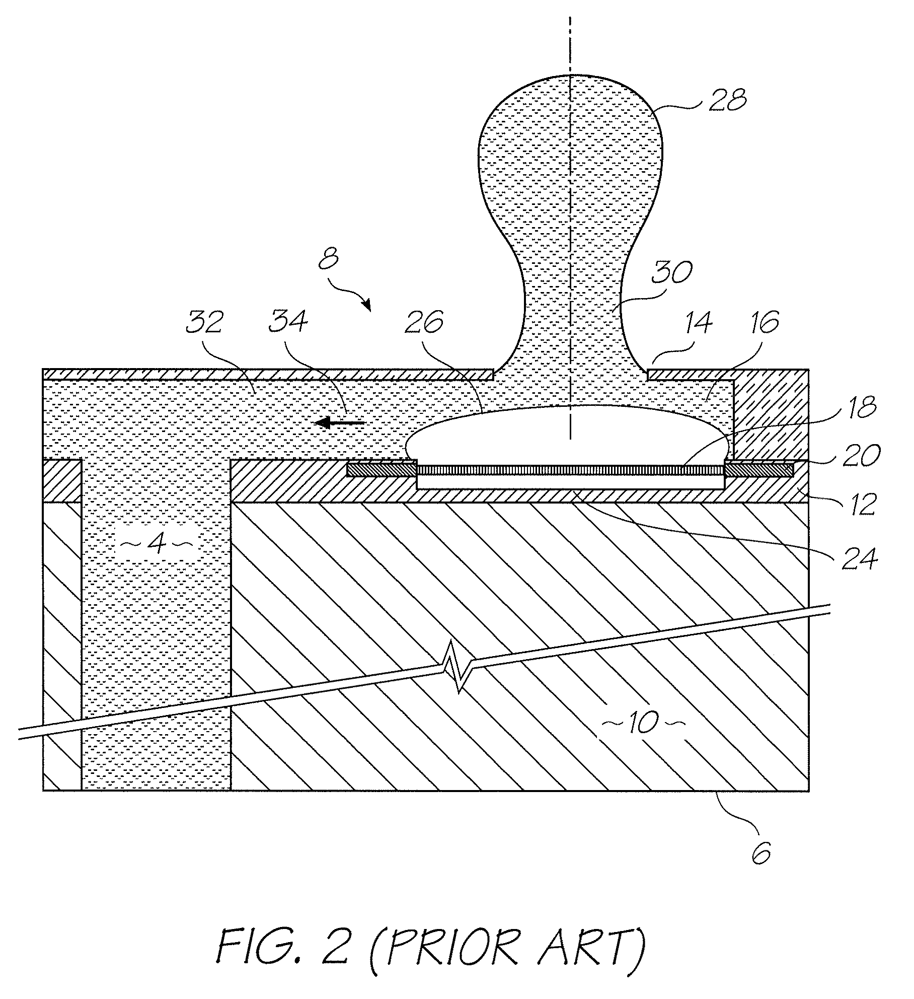 Printhead with heaters offset from nozzles