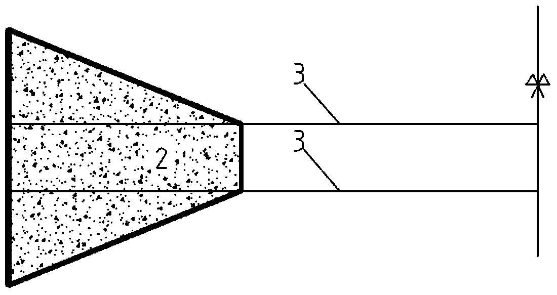 Foot bridge of self-anchorage balance stress chord rope structure