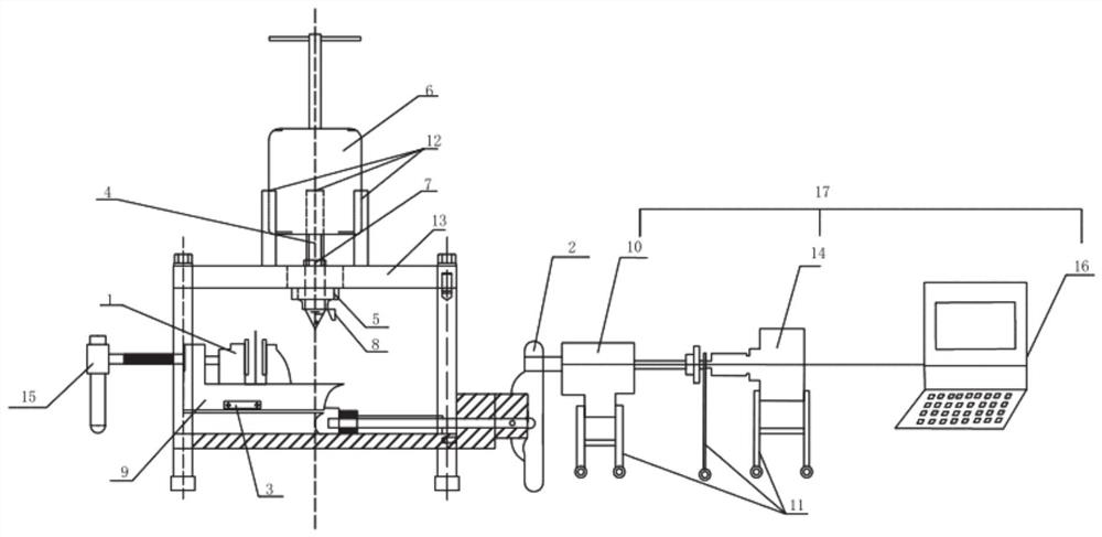 A small probe abrasion test platform, test method and evaluation method