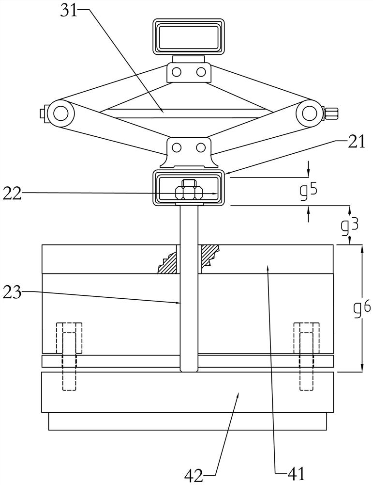 Opening and drawing device of circuit board stamping die