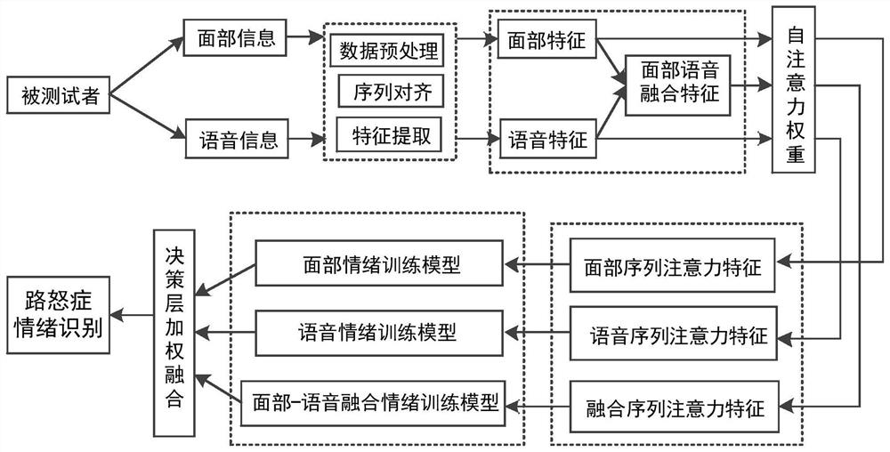 Driver road rage identification method based on deep fusion of facial expressions and voice