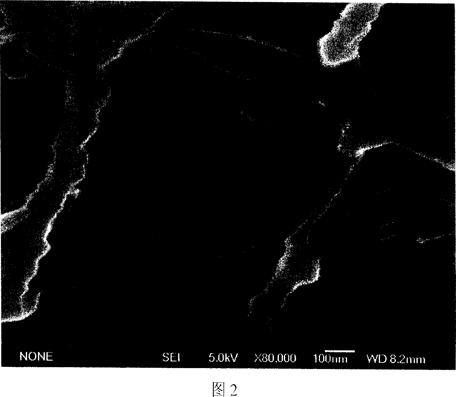 Composite material formed of organic polymer and mesoporous molecular sieve and its interface structure and preparation method thereof