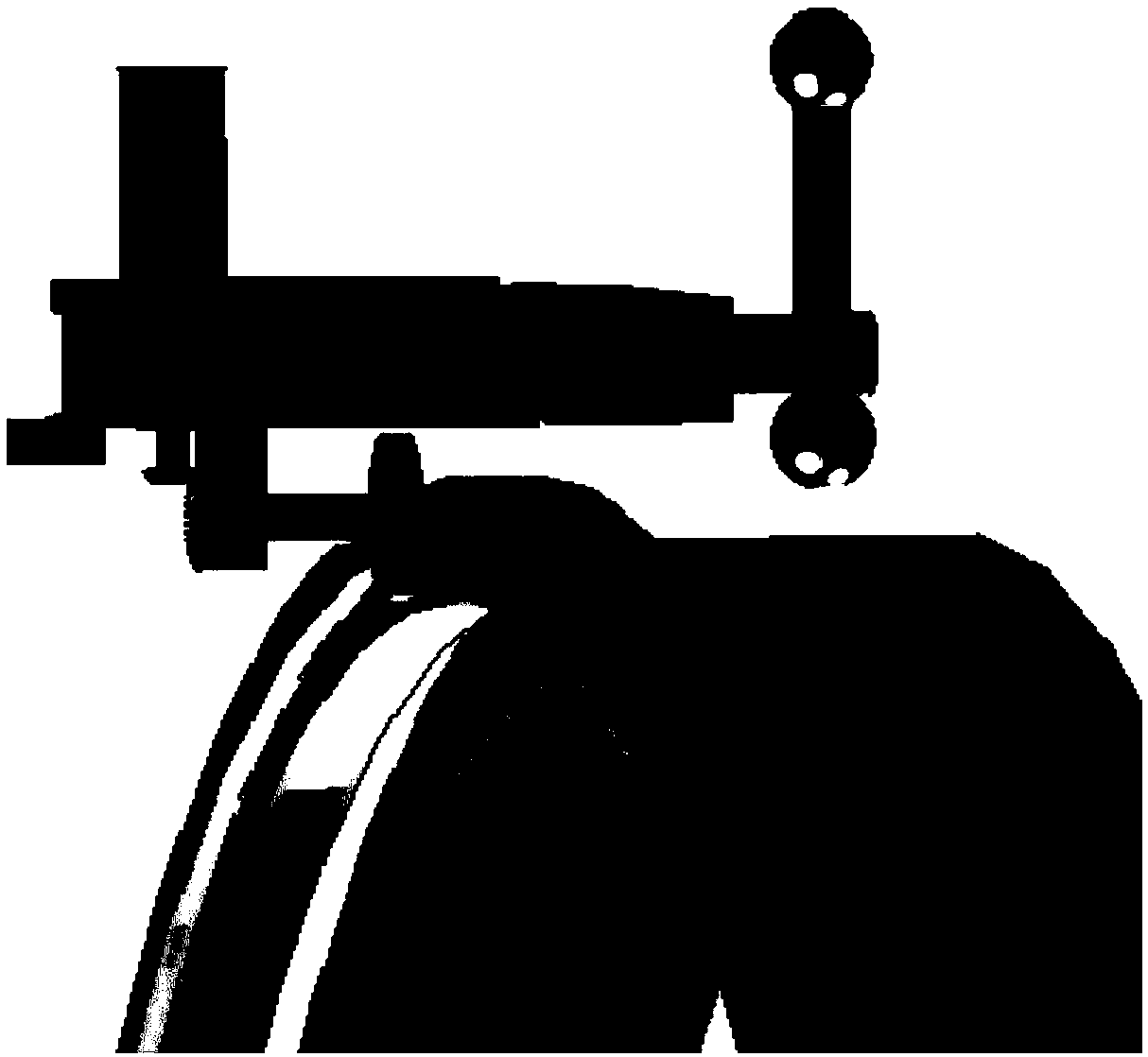 Flaw detection device for surface of circular projectile body