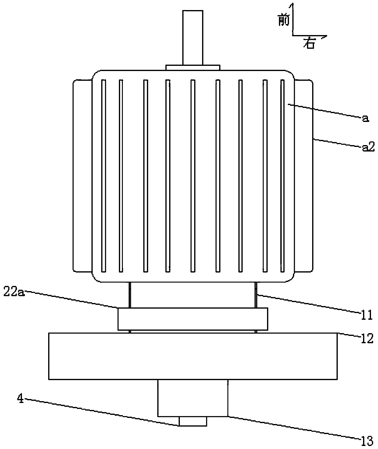 Adjustable motor cooling device