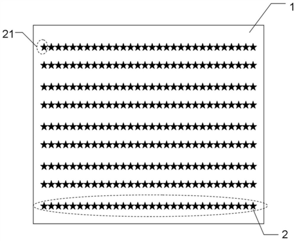 Preparation method and application of nanostar chain-shaped nanostructure arrays