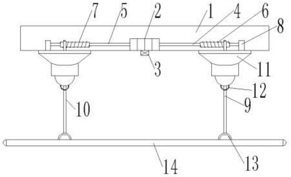 A conveniently adjustable balcony drying device based on smart home