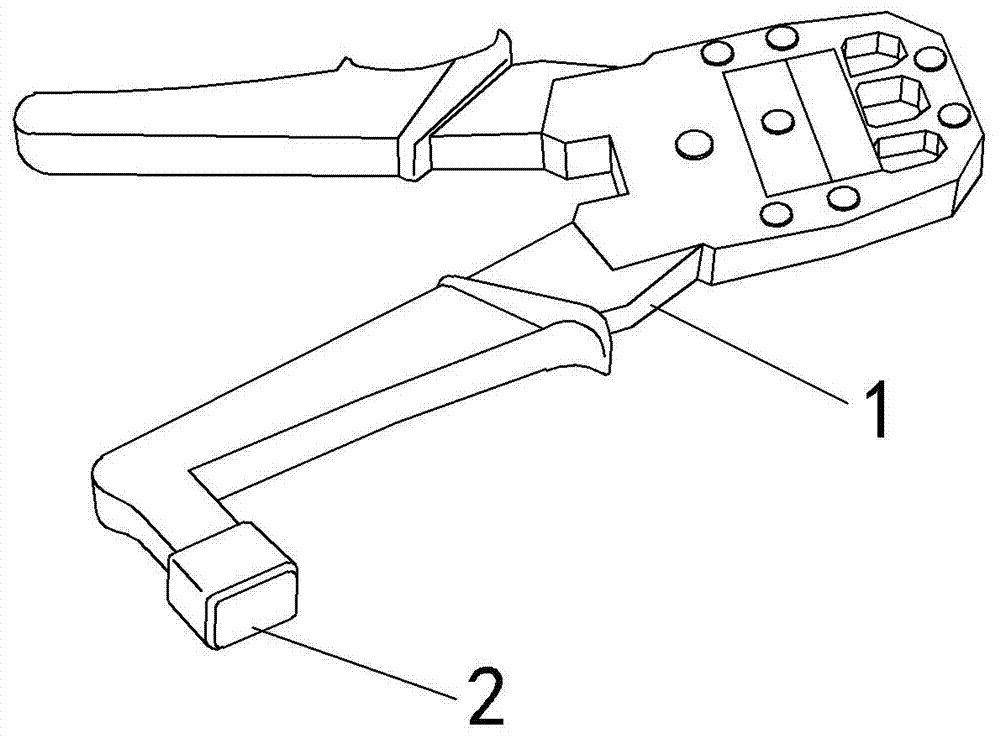 Cable clamp capable of driving nails