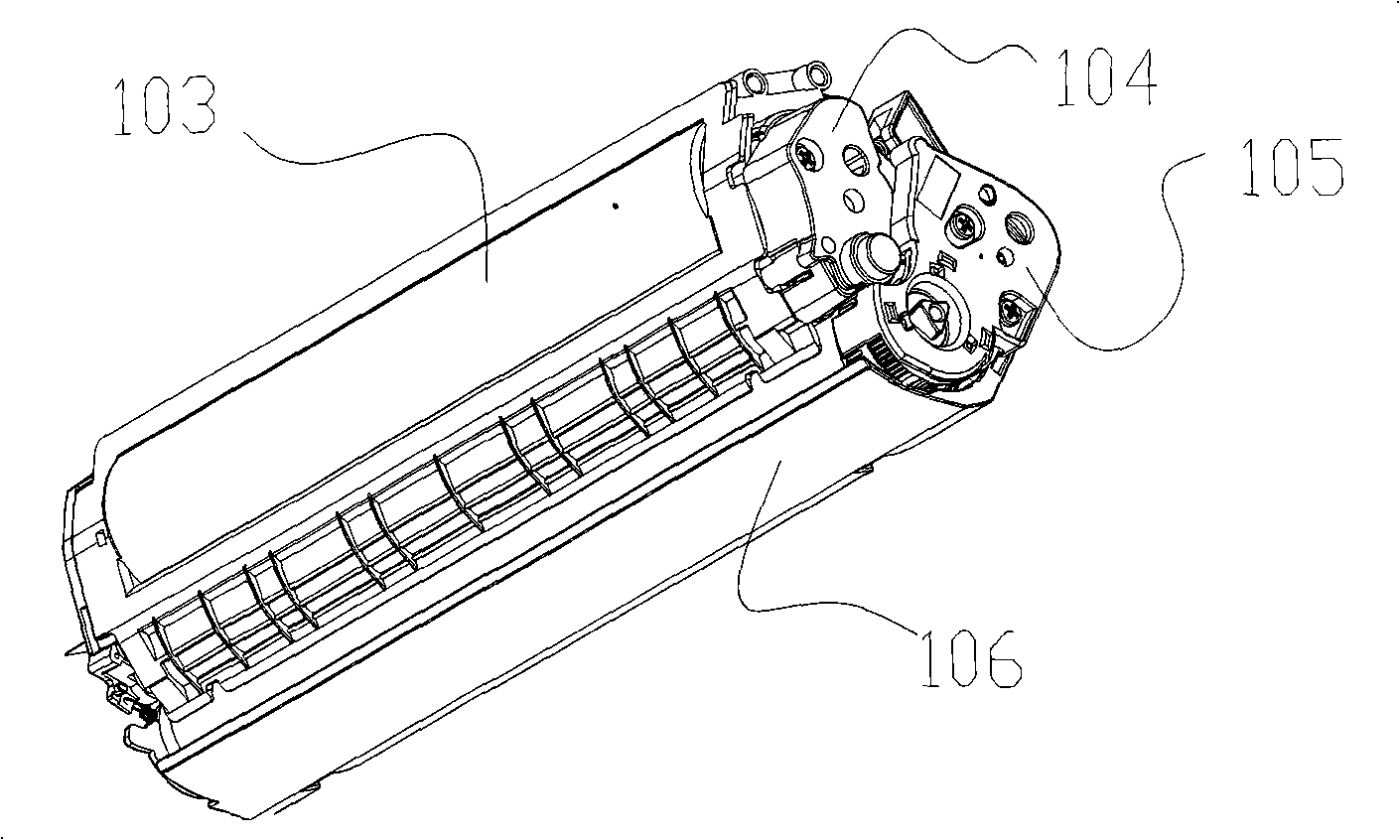 Developing box used on the electronic imaging device