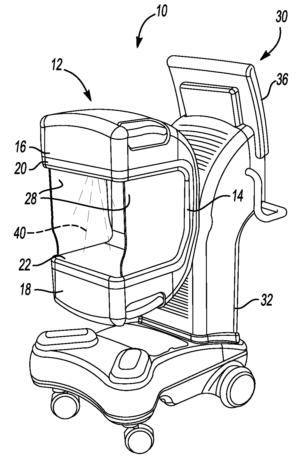 Self-shielded ct scanner