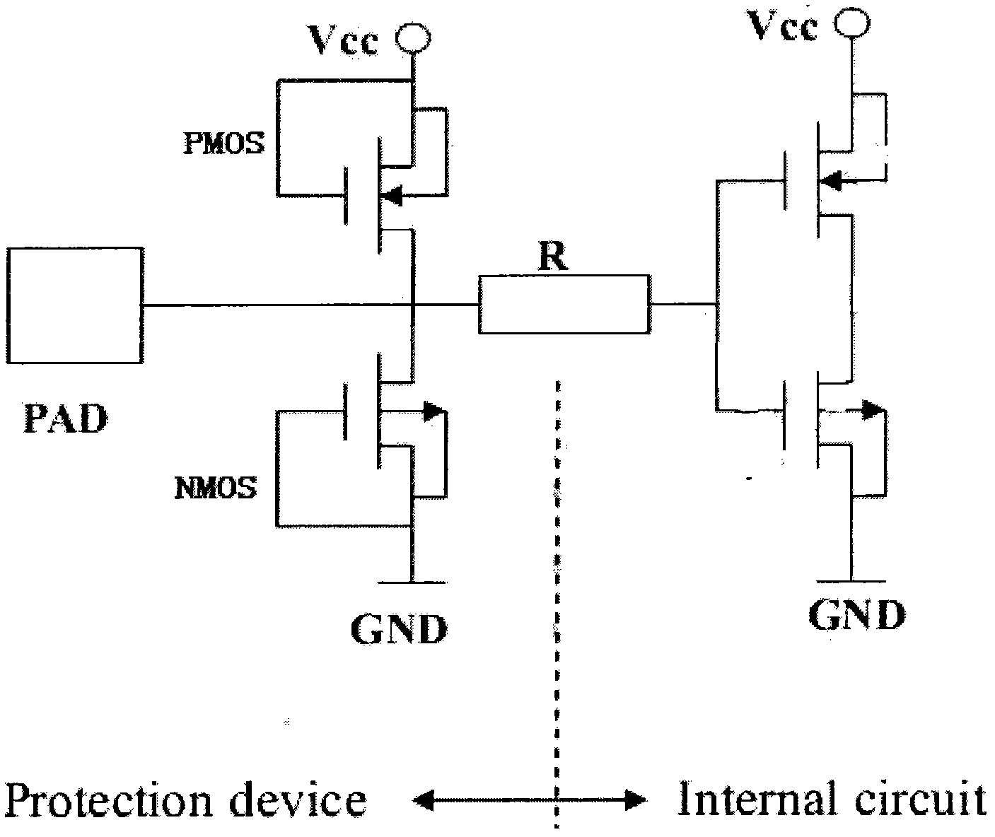 Electrostatic protection structure