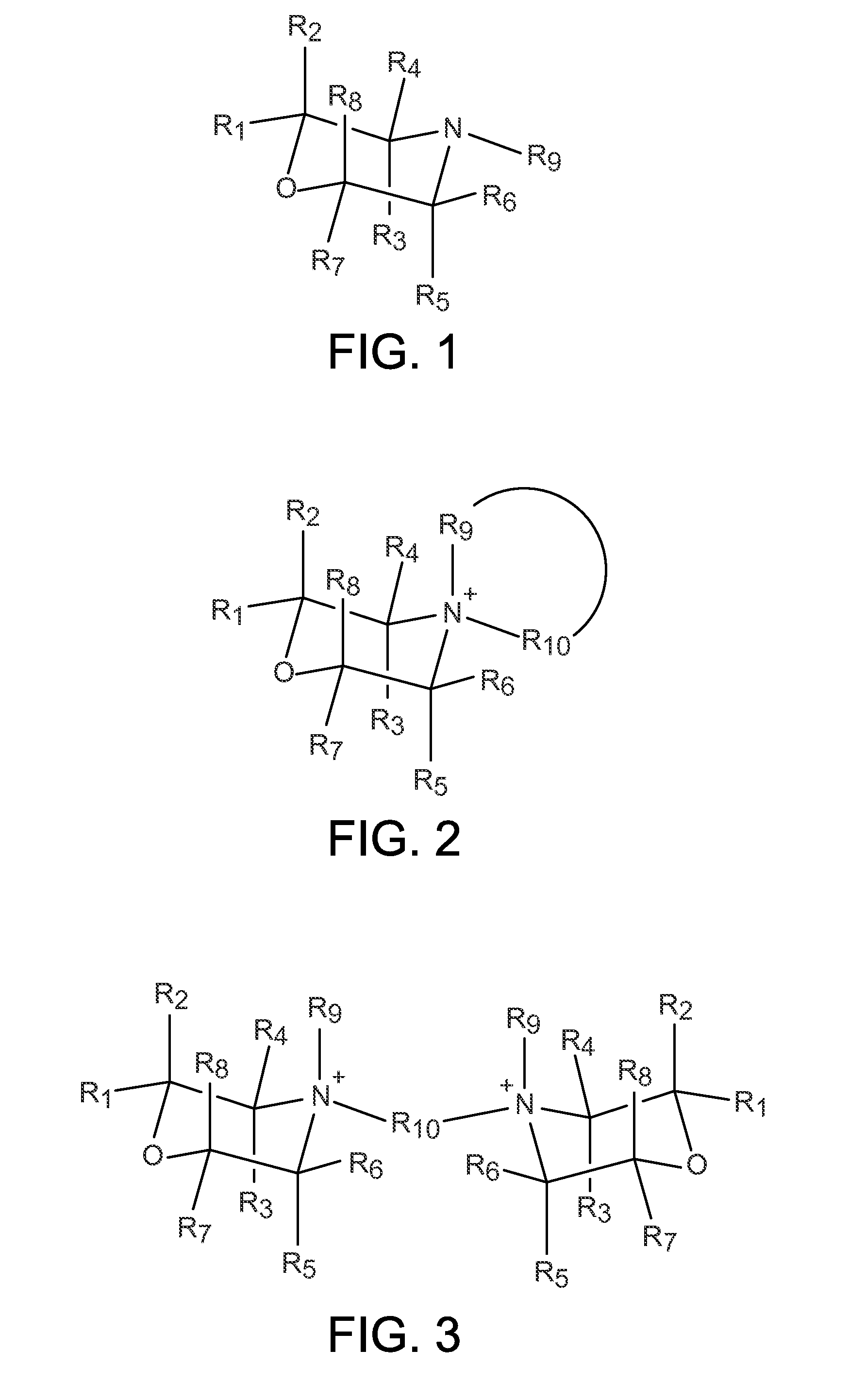 Organo-1-oxa-4-azonium cyclohexane compounds