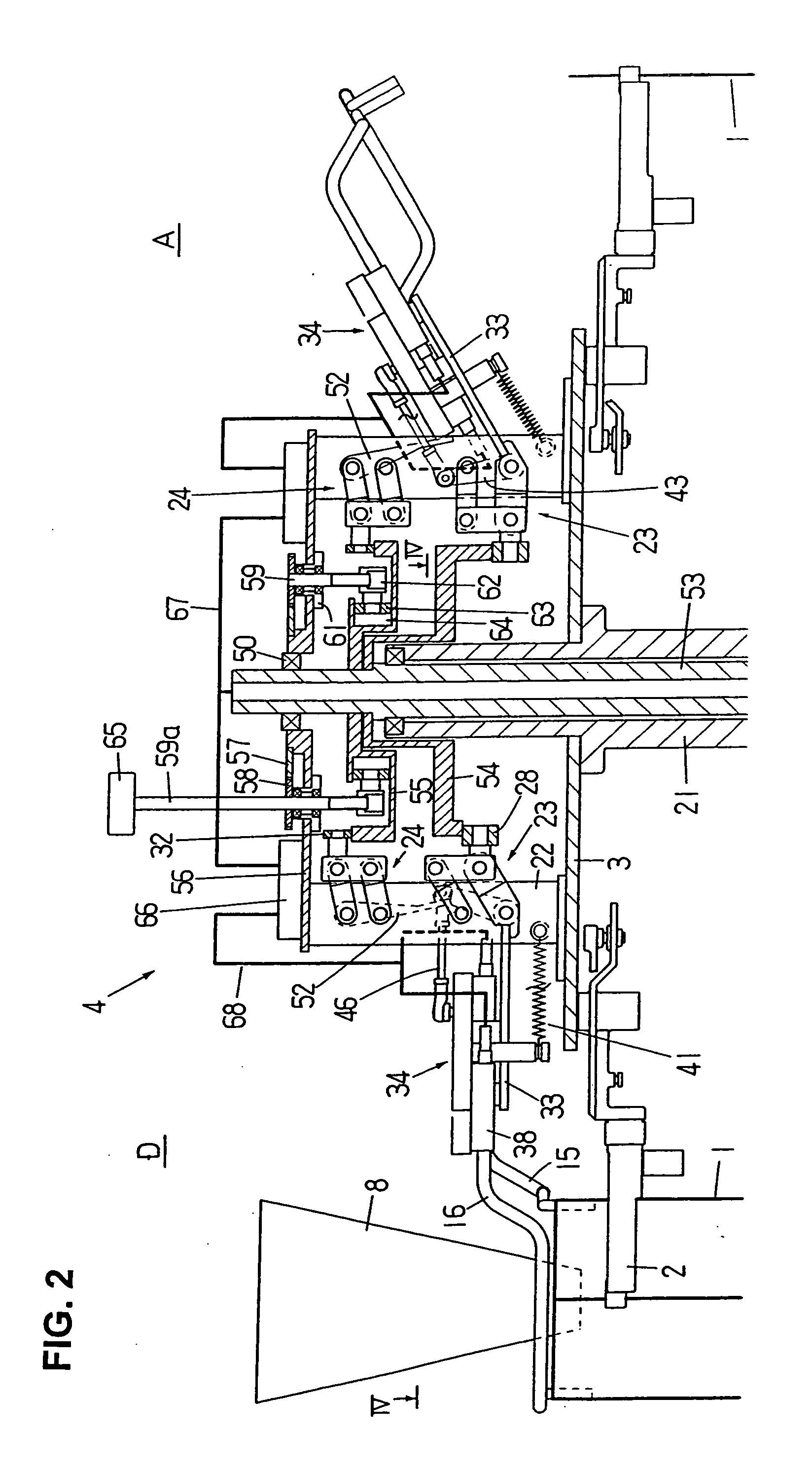 Bag-filling packaging machine