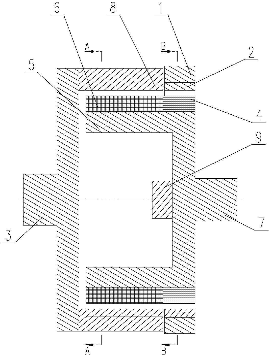 Permanent magnet speed regulator with fixed magnetic gap