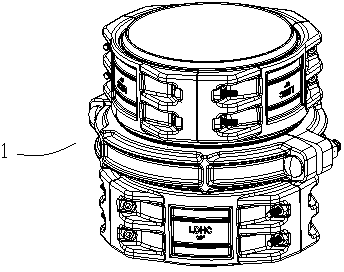 Symmetrical pipe connecting device