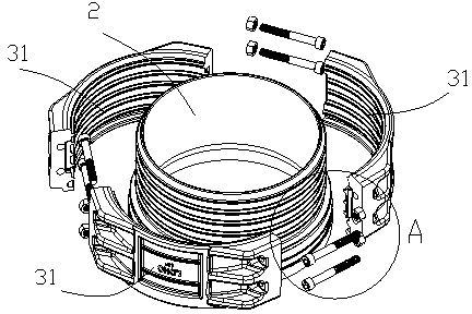 Symmetrical pipe connecting device