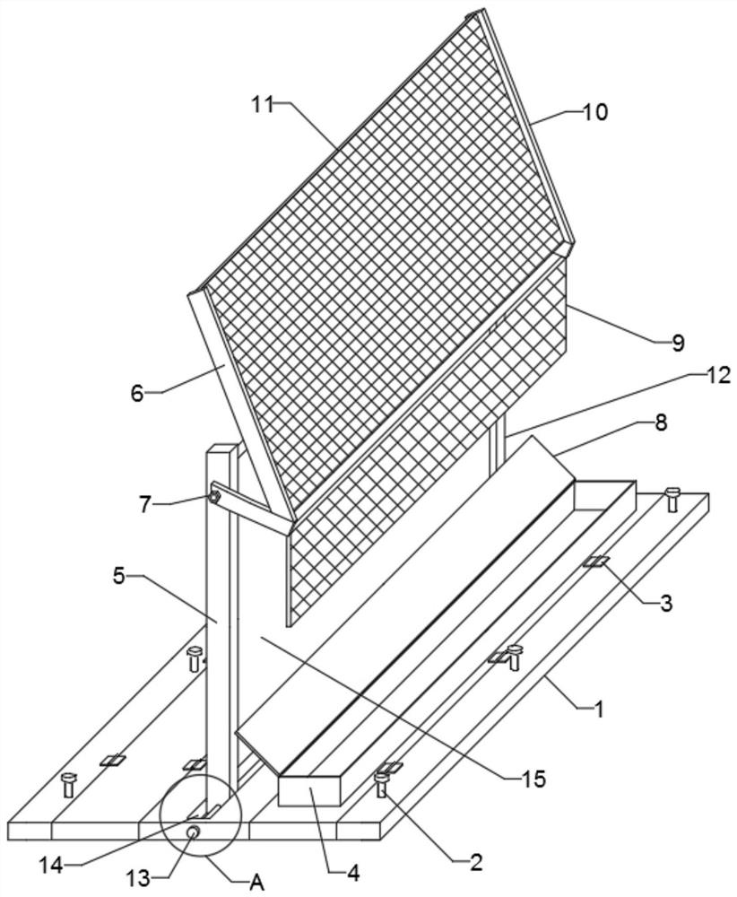 Flying stone protection equipment for surface blasting engineering and protection method of flying stone protection equipment