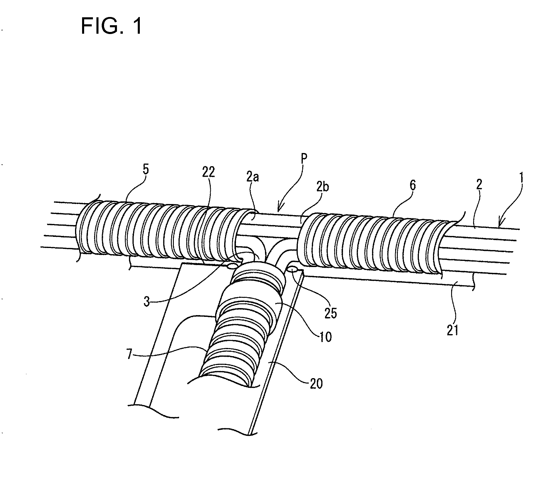 Distribution structure of wire harness