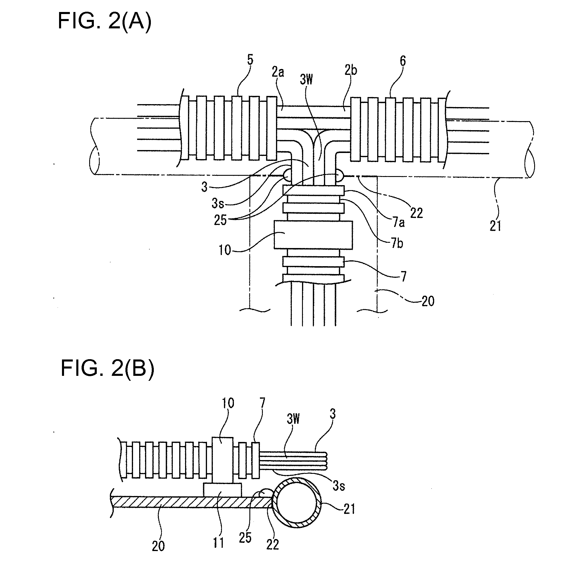 Distribution structure of wire harness