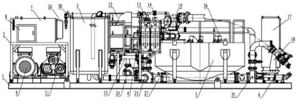 Large-volume cement paste mixing device and mixing method thereof