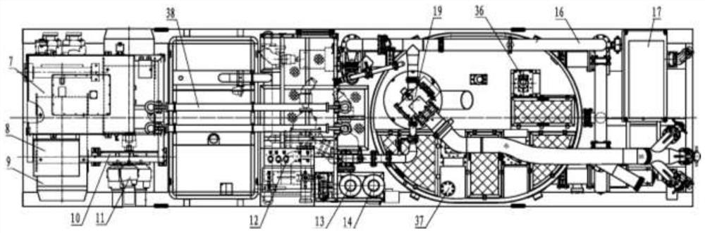 Large-volume cement paste mixing device and mixing method thereof