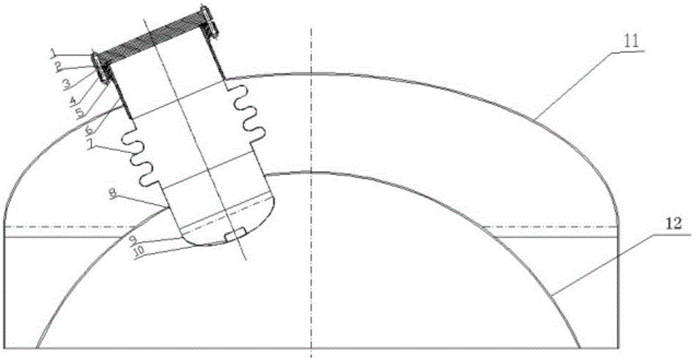 Manhole device of low-temperature liquid storing and transporting container