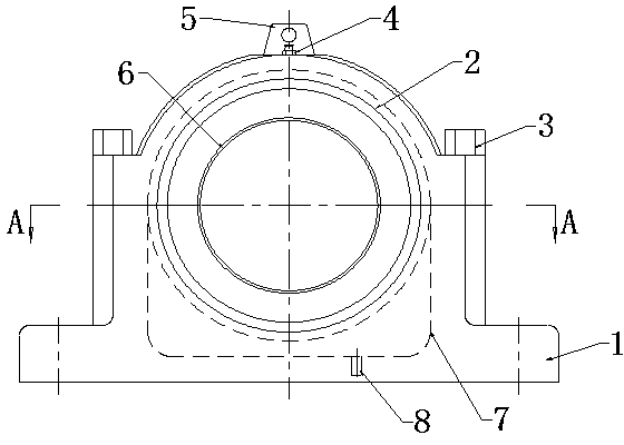 Mineral engineering machinery and long-life bearing block