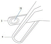 Rat vertebral plate bone scissors and rat vertebral plate cut-out method adopting same