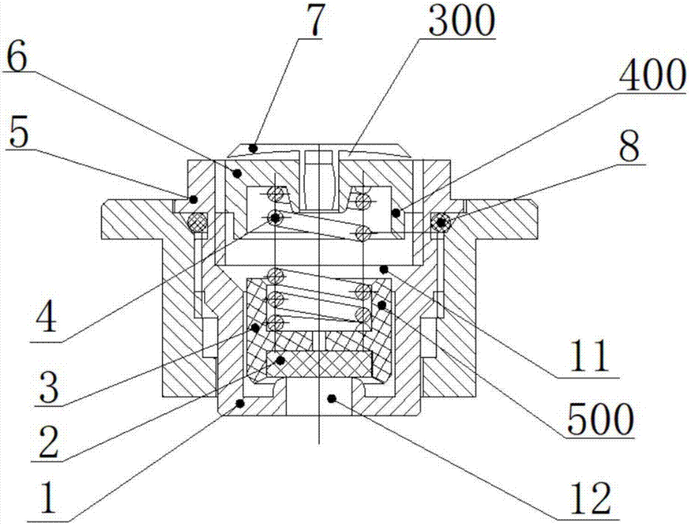 Non-refillable steel cylinder with safety valve and self-adaptive pressure relief method for non-refillable steel cylinder with safety valve