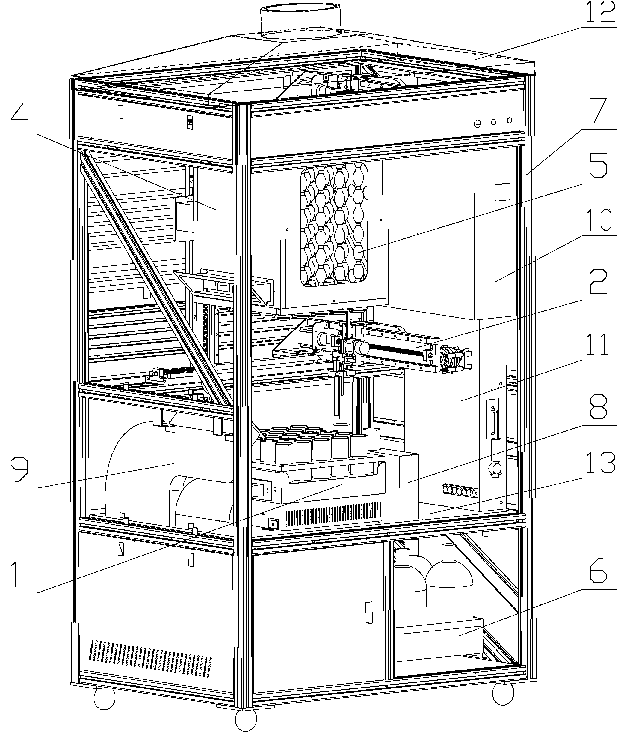 Automatic laboratory chemical oxygen demand analysis device