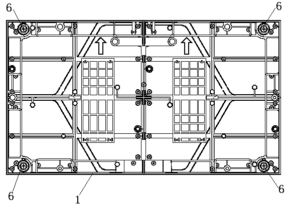 Display screen box body maintained before full-front installationand display screen thereof