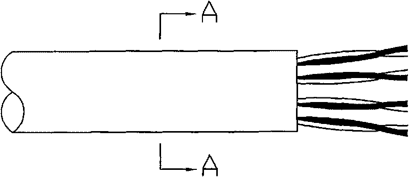 High-shielding audio and video information combined cable