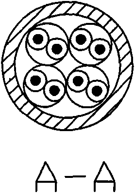 High-shielding audio and video information combined cable