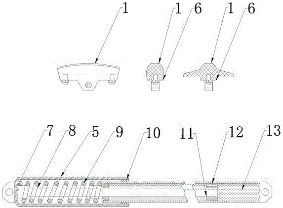 All-terrain self-adaptive shock absorbing wheel