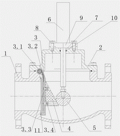 Lifting shut-off rubber disc check valve