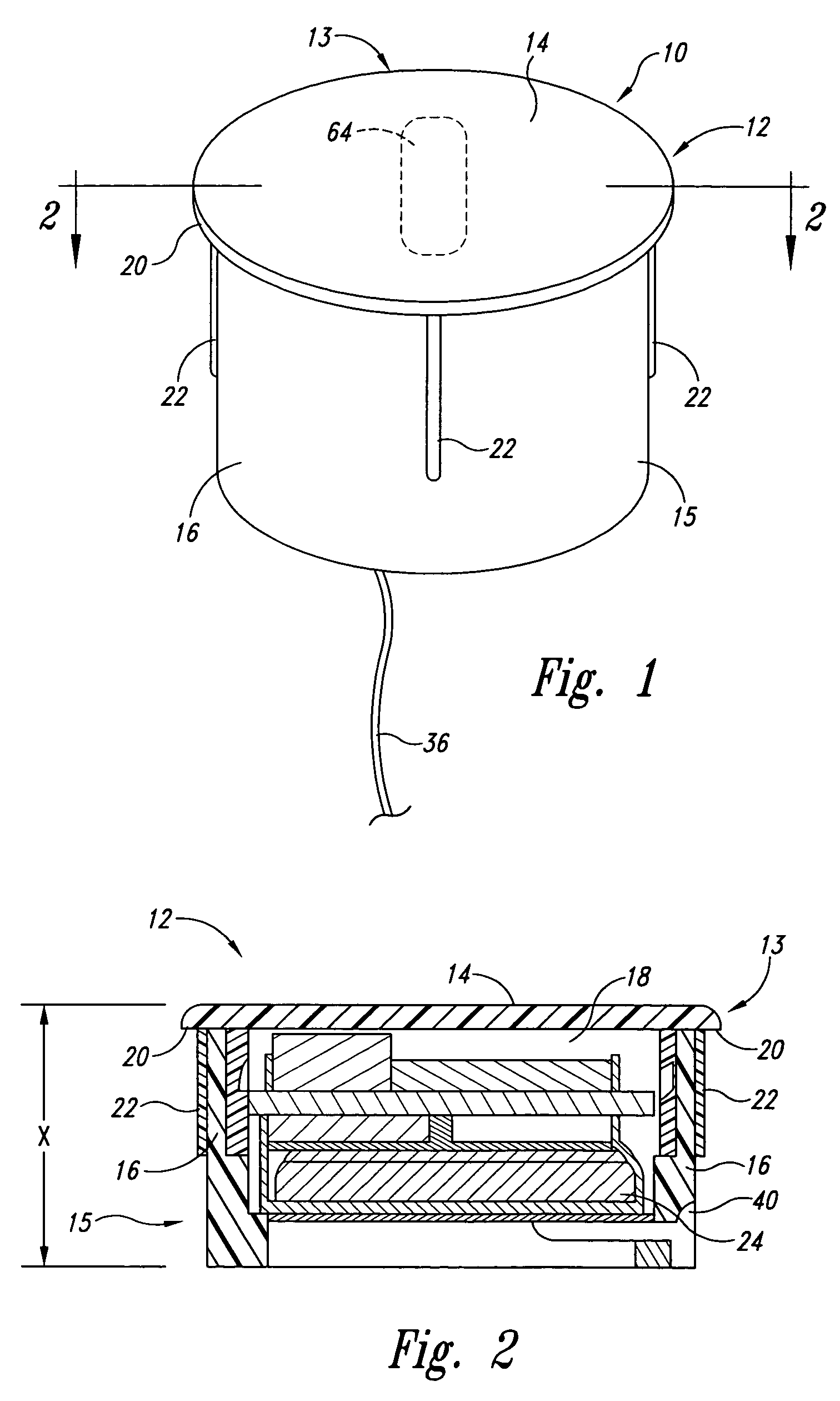 Compact wireless sensor