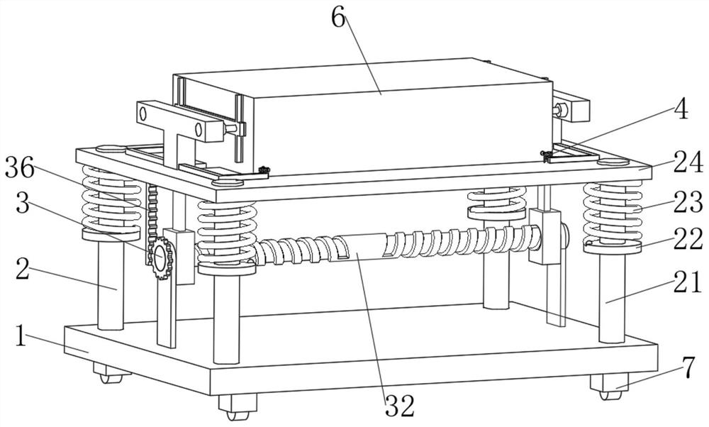 Vehicle-mounted satellite communication equipment damping frame device and using method thereof