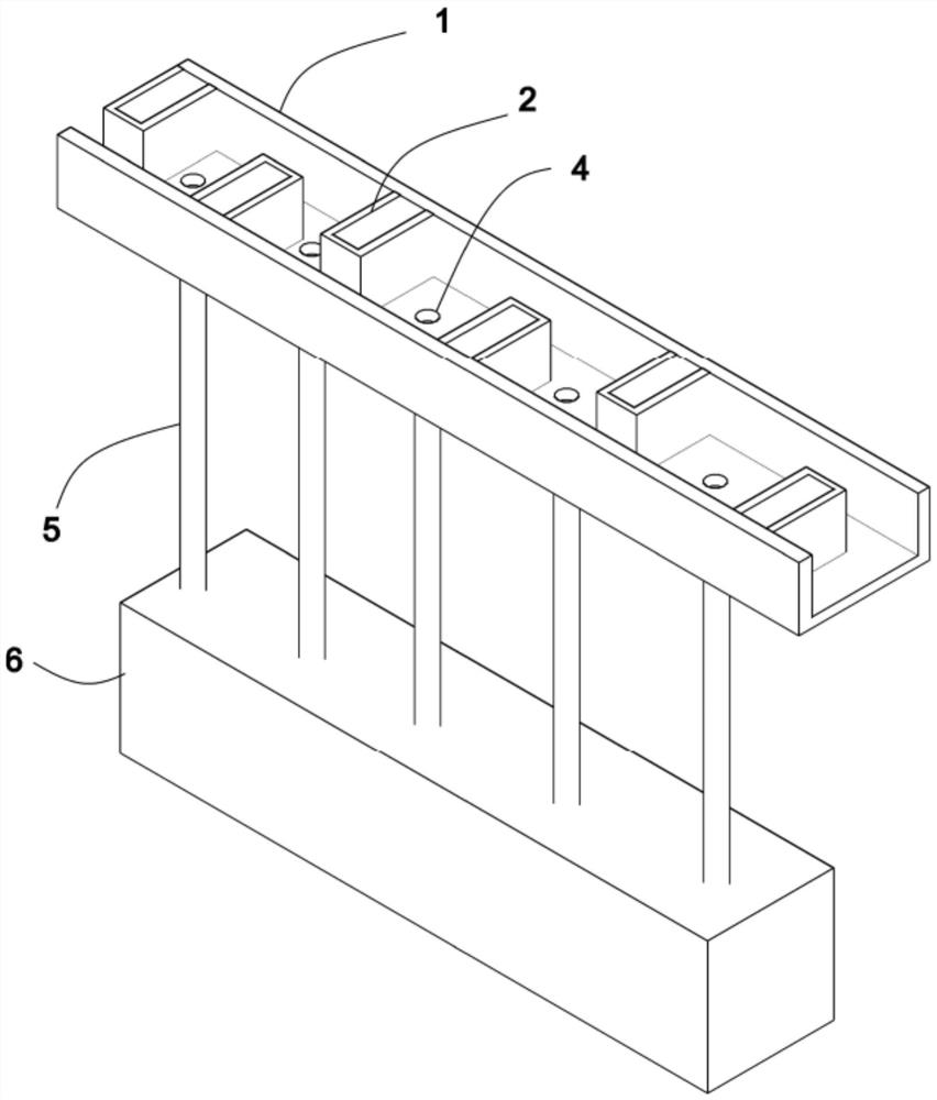 Green belt rainwater curve interception and pollution reduction device