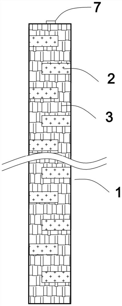 Green belt rainwater curve interception and pollution reduction device