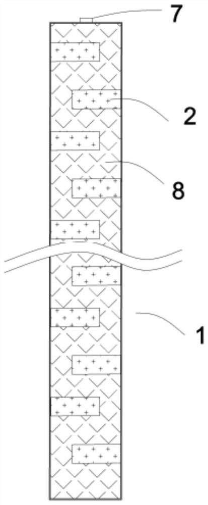 Green belt rainwater curve interception and pollution reduction device