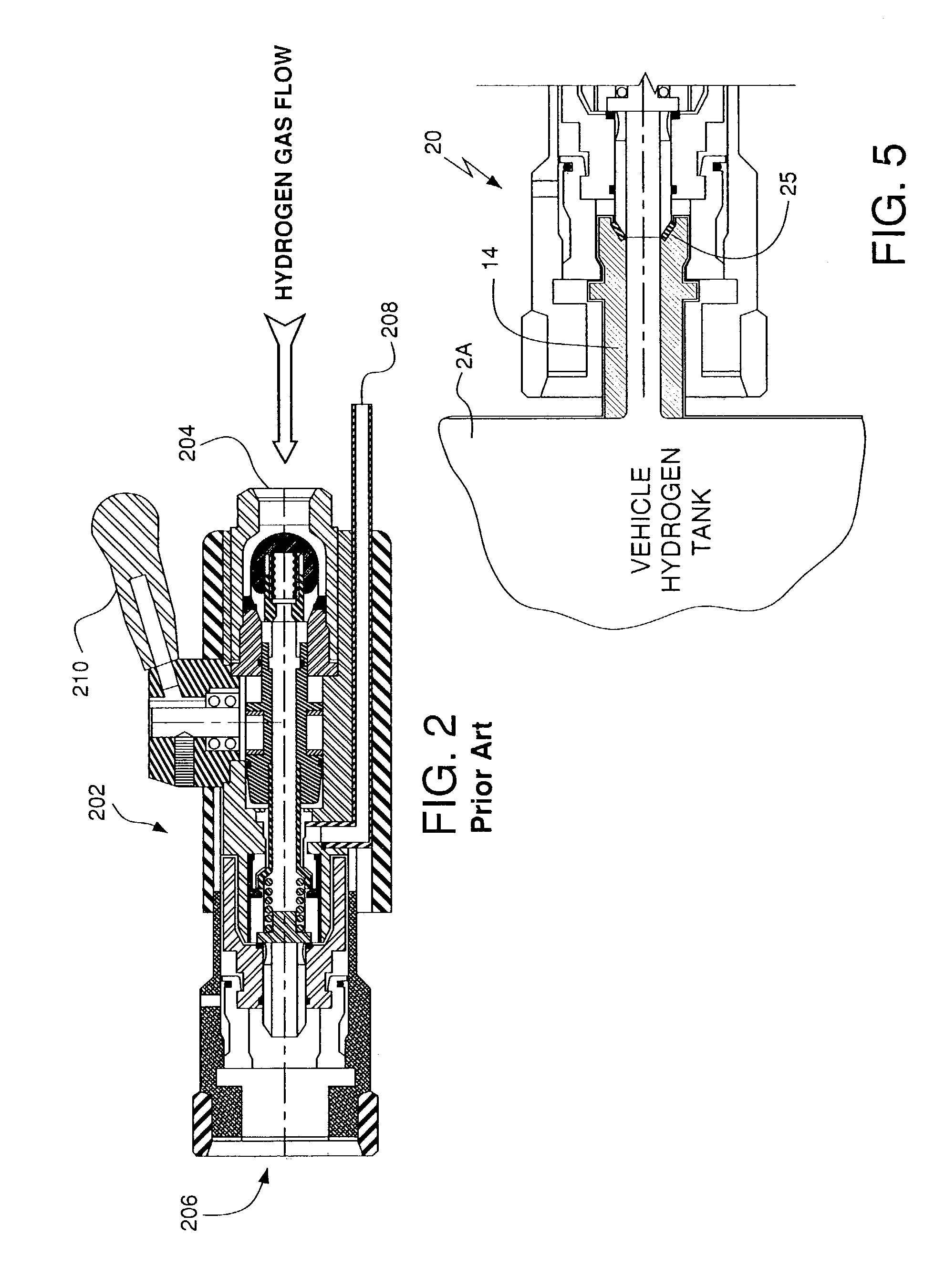 Fueling nozzle with integral molecular leak sensor