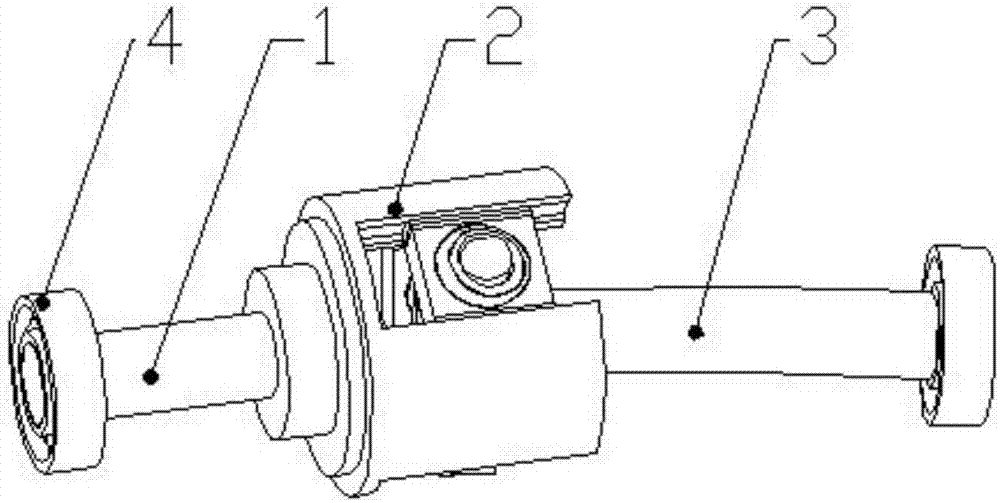 Single-linkage, damping and impact-resisting non-centering type constant-angular-velocity cardan joint