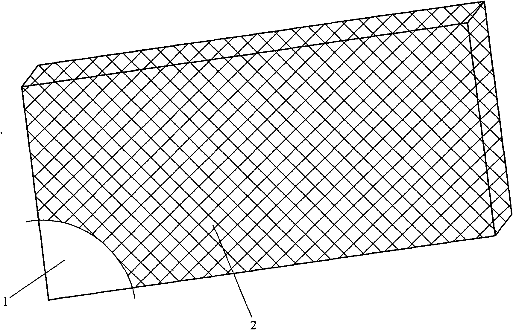 Biodegradable inclined form filler