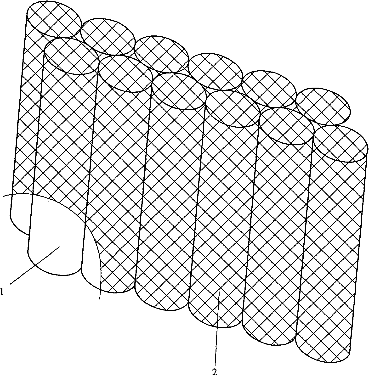 Biodegradable inclined form filler