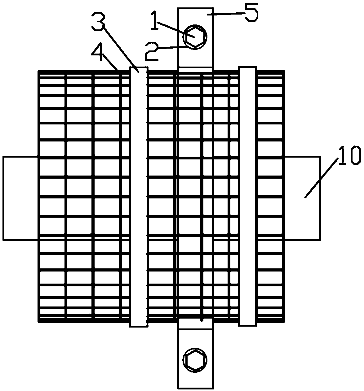 Pipe person protection adjusting type supporting and fixing device