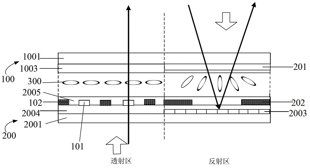 Semi-transparent and semi-reflective liquid-crystal display panel and liquid-crystal display device