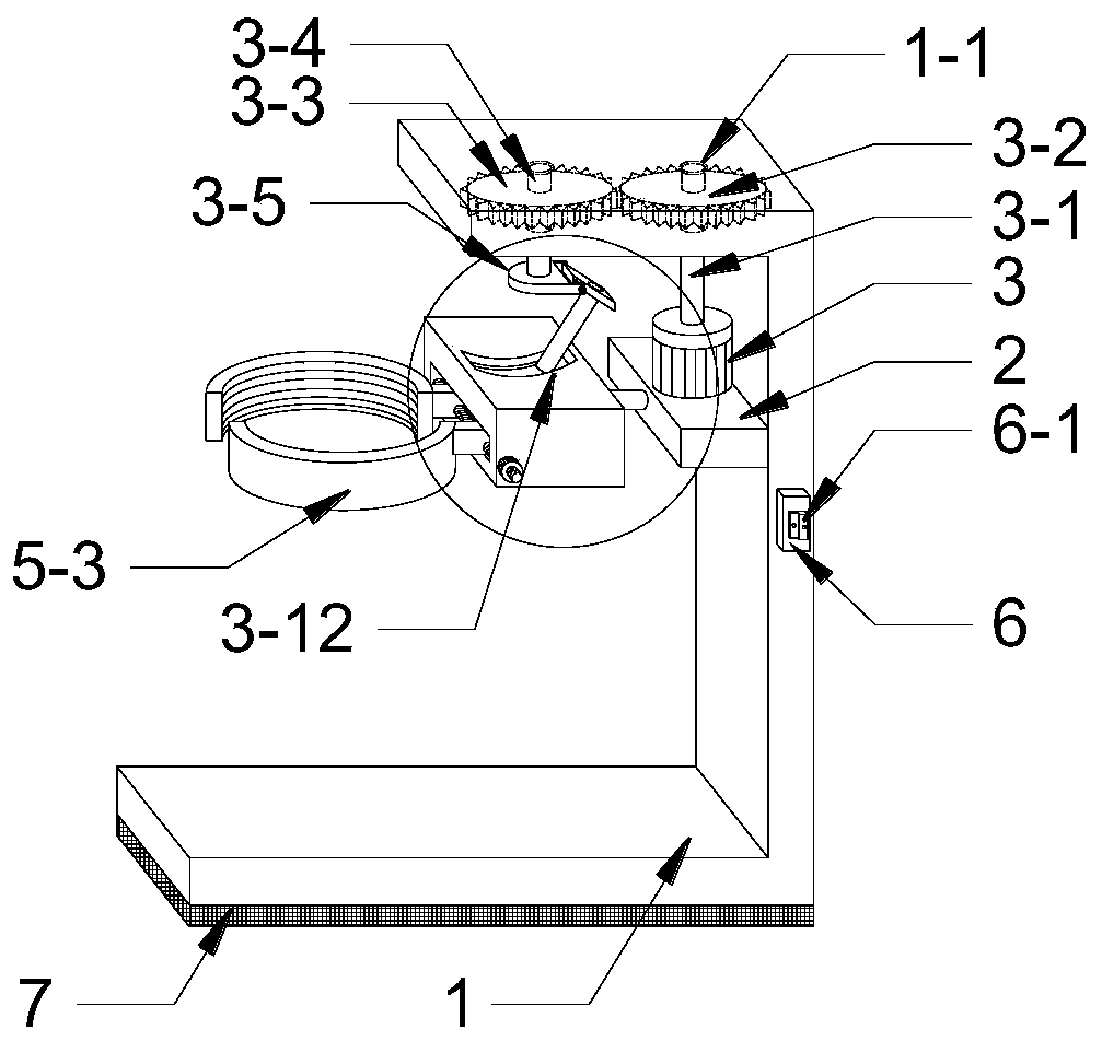 Test tube shaking device for blood routine examination