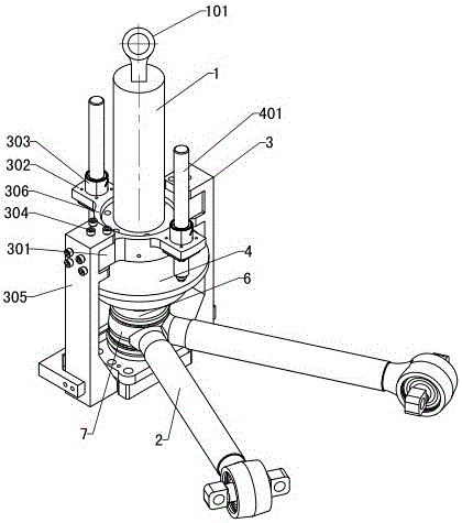 Movable V-shaped thrust rod sealing cover withholding machine