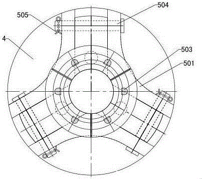 Movable V-shaped thrust rod sealing cover withholding machine